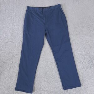 StudioSuits Pants Mens 34x30 Blue Straight Bespoke Chino Preppy Dress Trouser